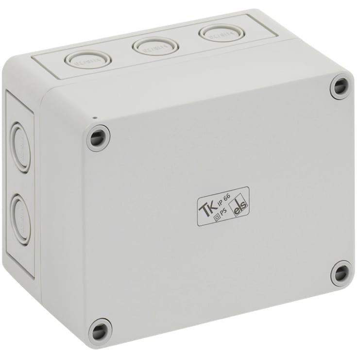 Boks TK PS 1309-8-M, 130 x 94 x 81 mm, grå