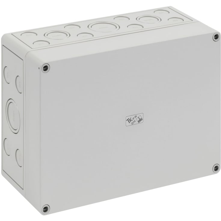 Boks TK PS 2518-11-M, 254 x 180 x 111 mm, grå