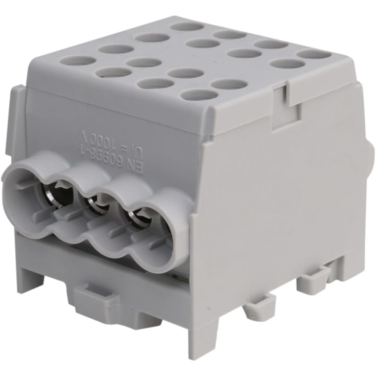 Fordelerblok HLAK 35mm², 1/6 M2, 1P, grå