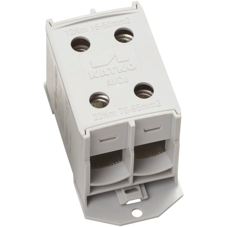 Katko Klemme AL/CU KL2x95, 2x16-95 mm², 400/490A, grå