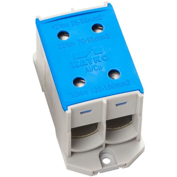 Katko Klemme AL/CU KL2x150N, 2x25-150 mm², 500/640A, blå