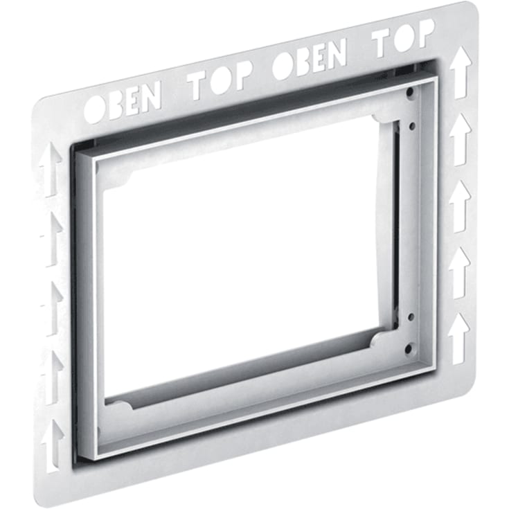 MEPA Monteringsramme for betjeningspanel, krom, halvplan/plan
