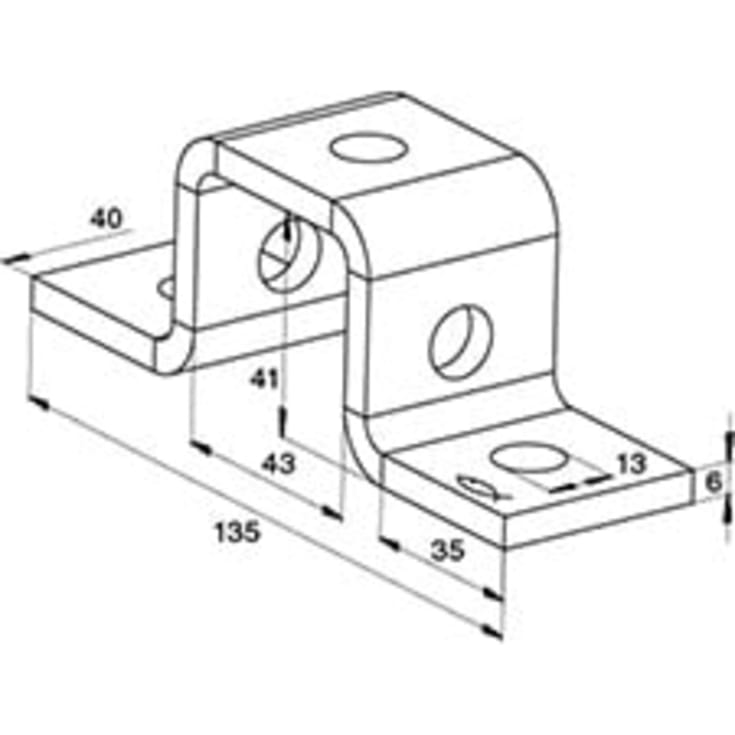 20 stk 200 x 43 mm FUF OC41 skinnesamler