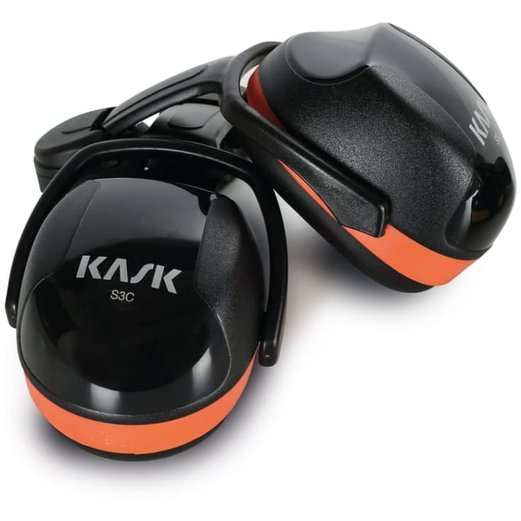 Kask kophøreværn til hjelm SC3, sort/orange