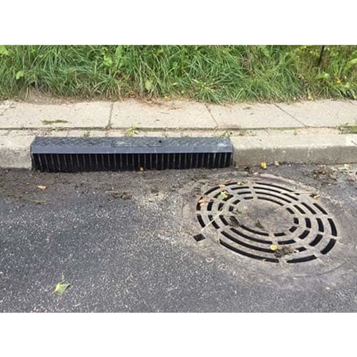 Duco 160 mm kantstensrist, 25 t, sort smedejern