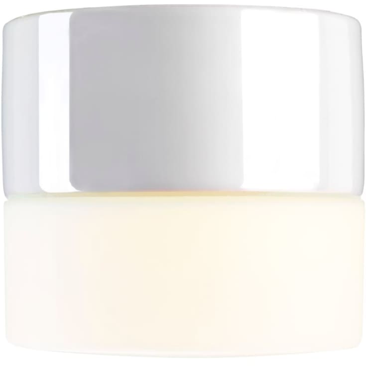 Loft- og væglampe Giza GX53, hvid/opal, IP44