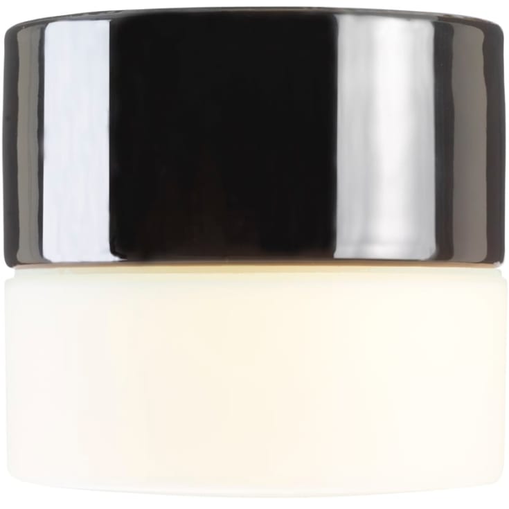 Loft- og væglampe Giza GX53, sort/opal, IP44