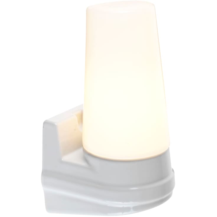 Ifö Electric Bernadotte spejllampe, enkel, hvid