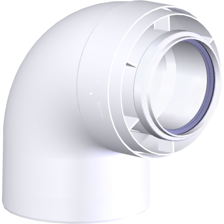 60/100 Metalbestos ConneXt vinkelstykke 87° PP/Alu