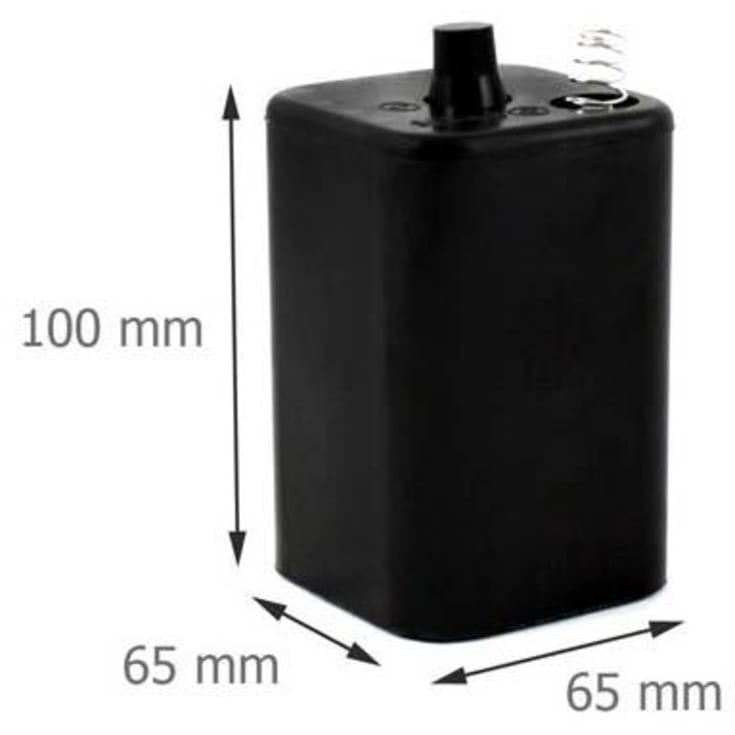 4R25 Zink batteri med fjäder - 1 st.