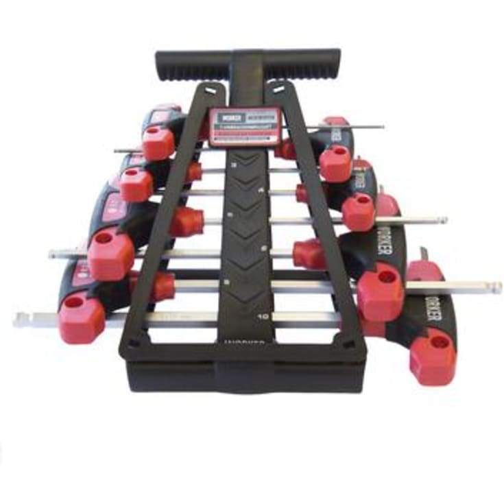 Worker Unbrakonøglesæt m/t-greb 2-10 mm - 8 dele