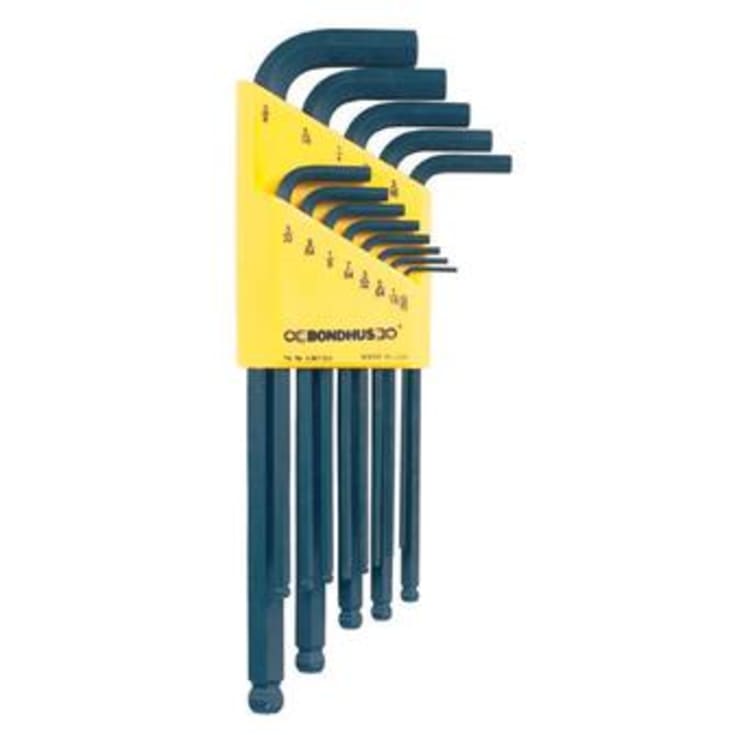 Unbrako-nøglesæt BLX10, 10 stiftnøgler, 1/16" - 1/4"