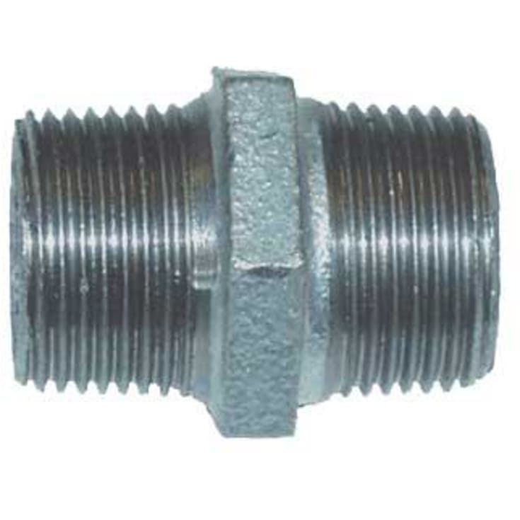 Galvaniseret brystnippel 3"
