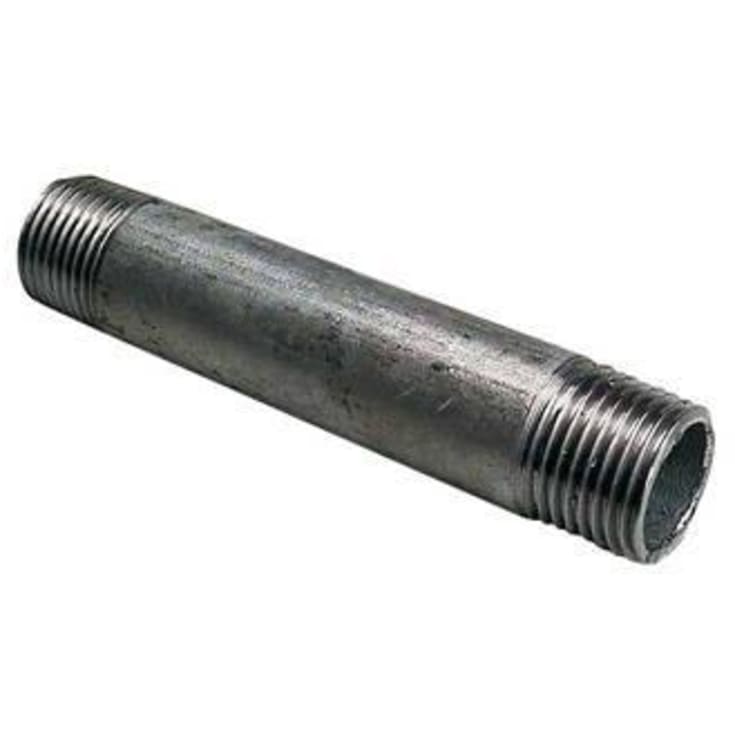 2" x 150 mm svart nippelrör