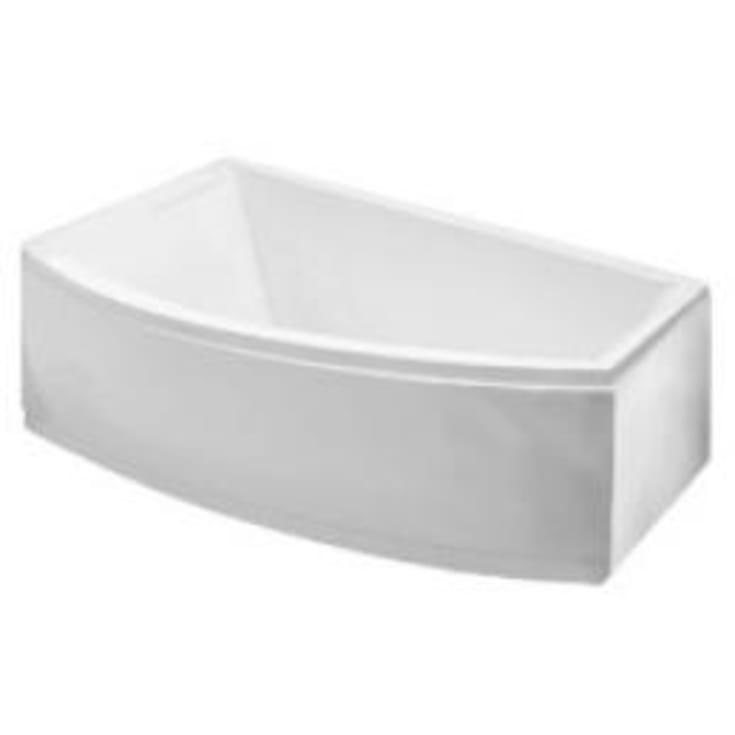 Royal Vigga badekar, 160x105 cm, venstre, hvid