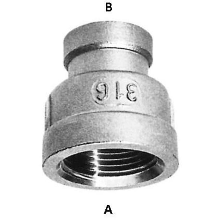 Rustfri reduktionsmuffe 1 1/4" x 1"