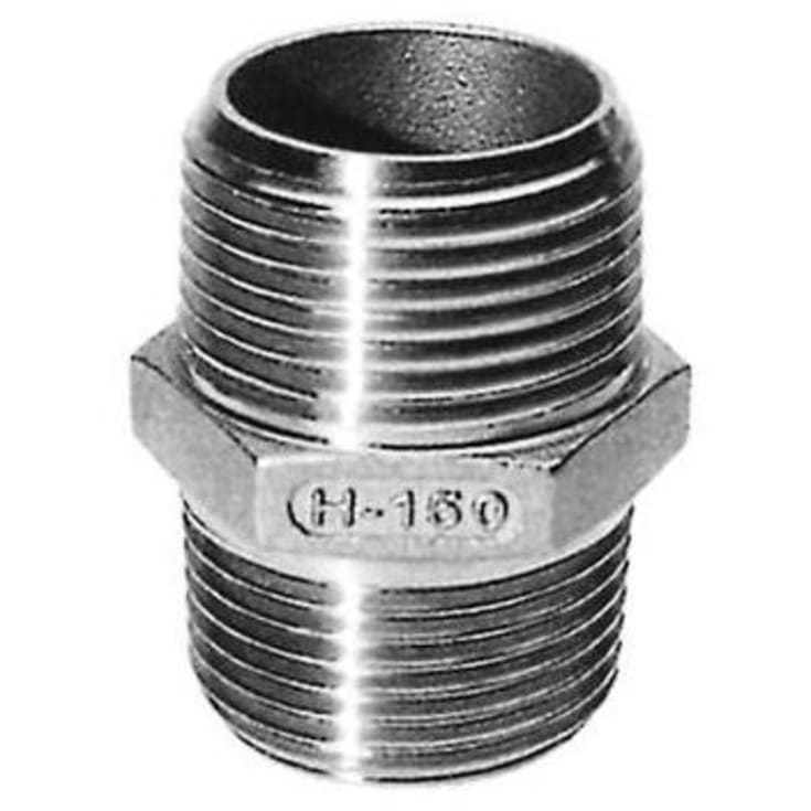 1" sexkantsnippel AISI 316