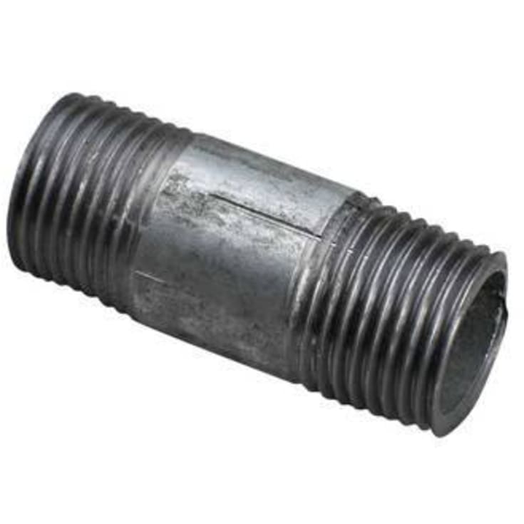 1" x 60 mm svart nippelrör