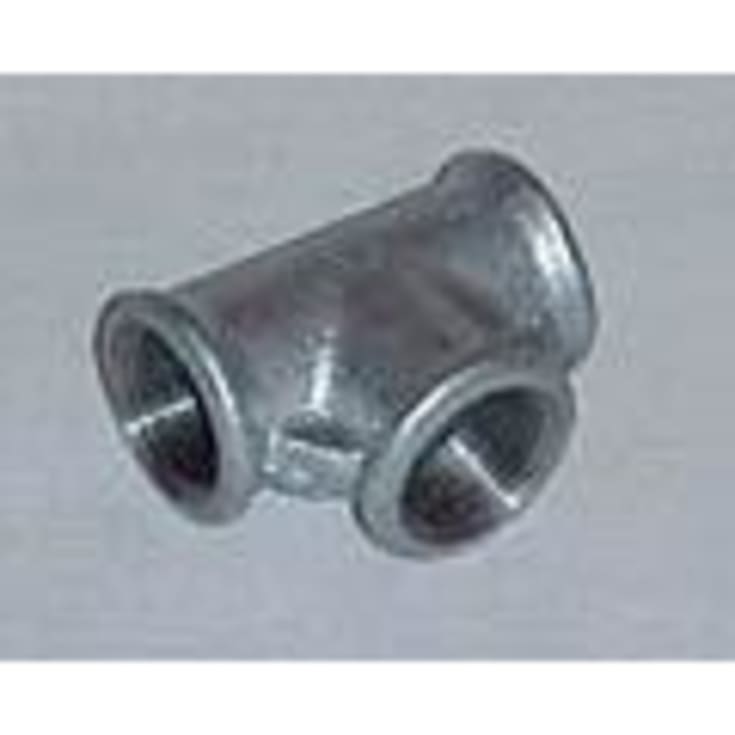 1" x 1/2" x 1/2" galvaniserat t-rör