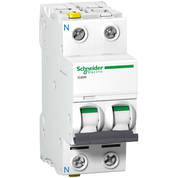 Schneider 16A automatsikring 1P+N i hvid