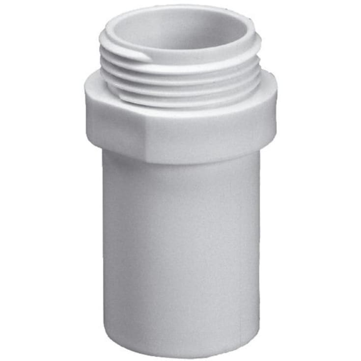 Overgangsnippel, Ø32 mm x 3/4" mm, plast, hvid