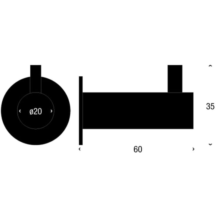 Frost Nova håndklædekrog, rustfrit stål