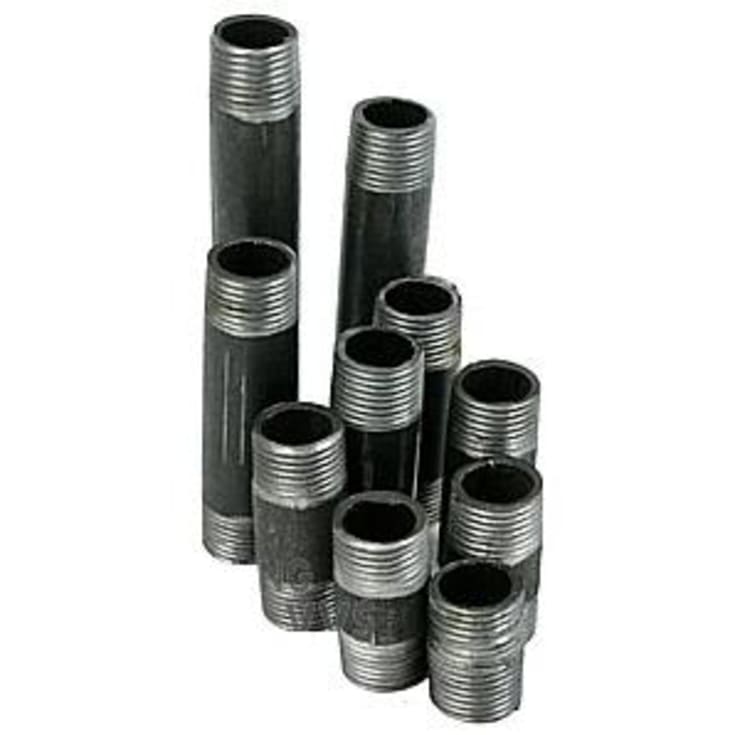 Sort nippelrør 1/2" - 10 stk. assortert