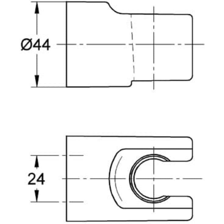 Grohe Relexa dusjholder, krom