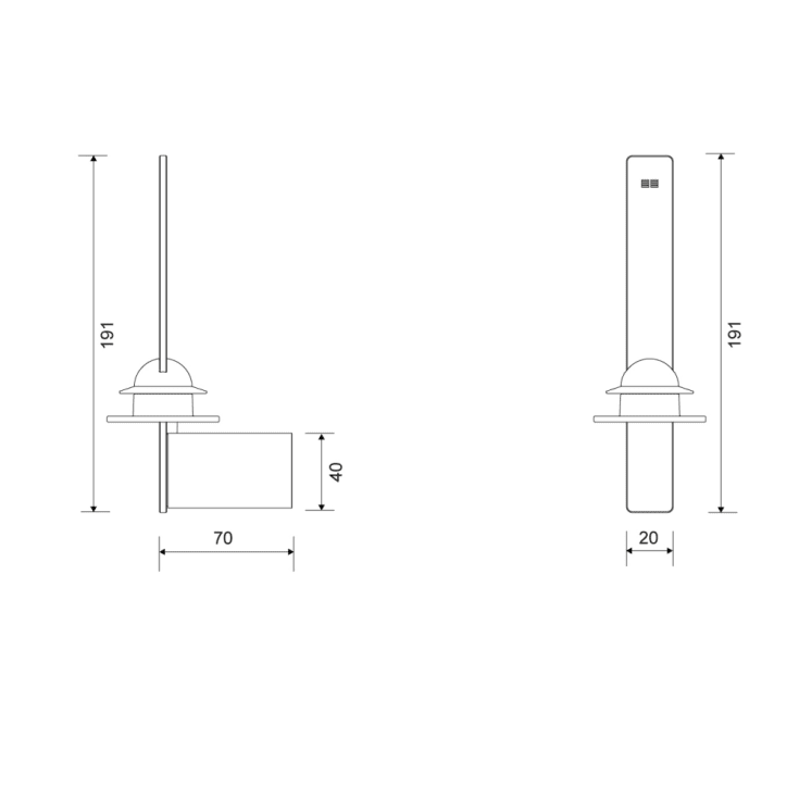 Unidrain Reframe reservepapirholder, kobber
