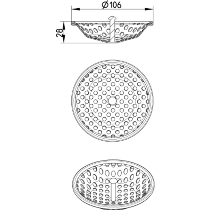 Blücher vandsi, til todelt vandlås