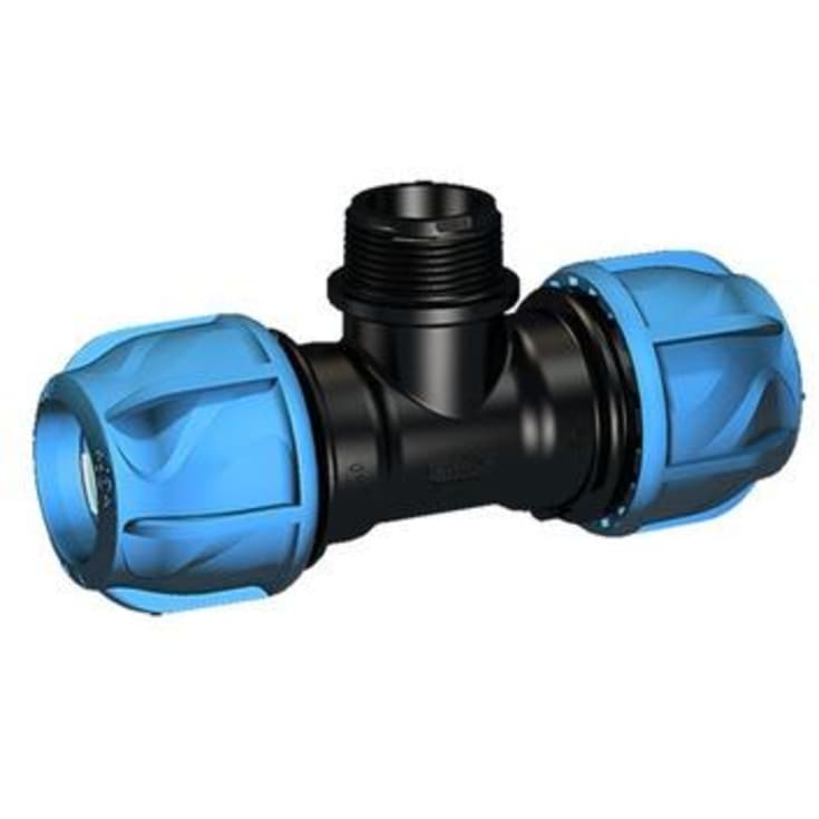 +GF+ iJoint tee til PEM rør, nippel, 1" x 32 mm