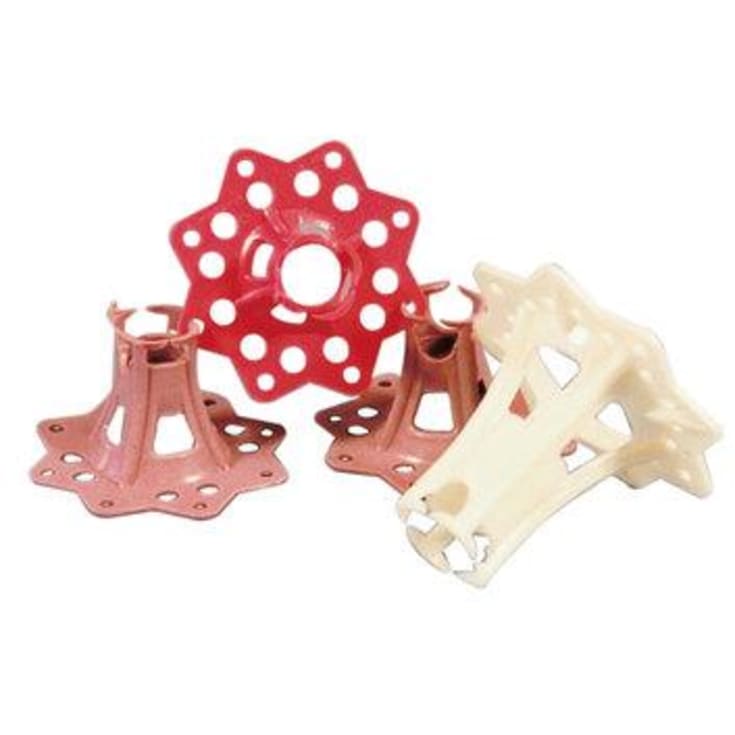 150 stk Plastafstandsholder for blødt underlag, 70/80 mm