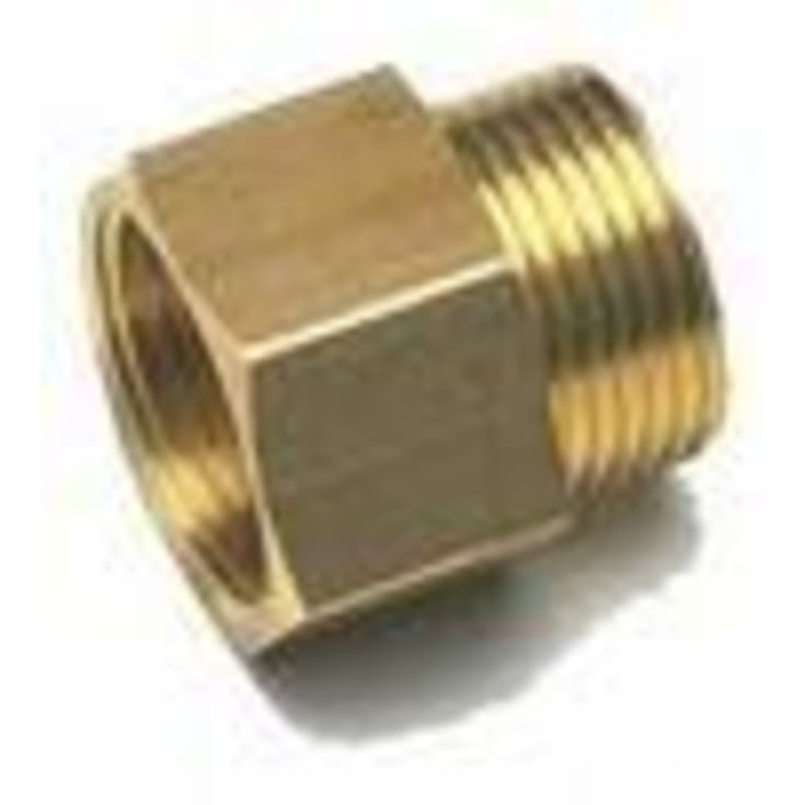 Messing spidsmuffe, 1/2" x 1/4"