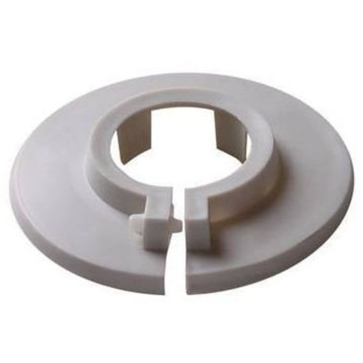 25 stk Plastroset todelt med krave, 35 mm - 1", grå