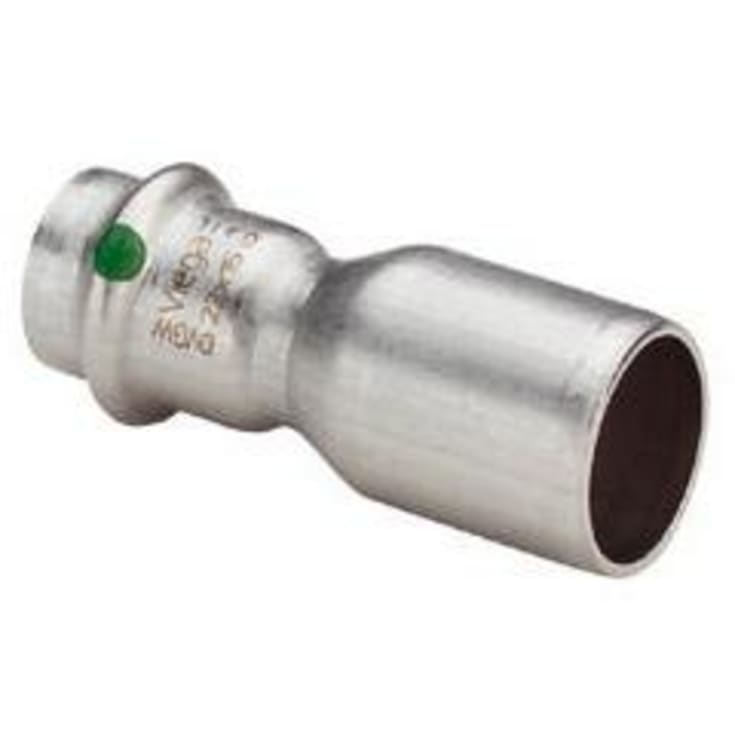 10 stk Viega Sanpress reduktion til brugsvand 28 x 18 mm i rustfrit stål