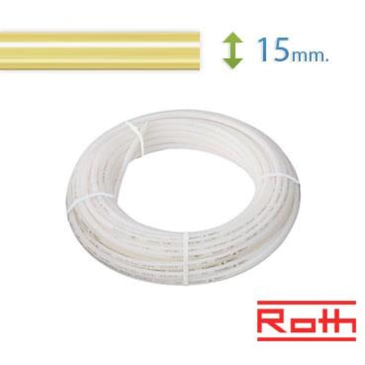 120 meter Roth MultiPex rør for tappevann, 15 x 2,5 mm, 120 meter