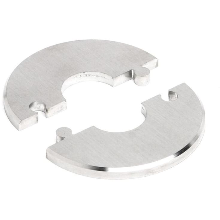 Click One Two roset, børstet rustfrit stål, 18 mm - 3/8"