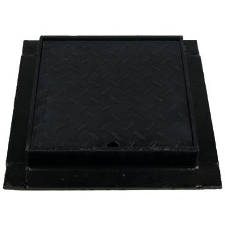 Duco fast karm m/dæksel til 315 mm opføringsrør, 60 mm, 2,5 ton - sort