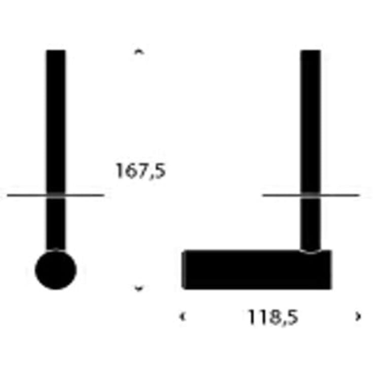 Frost Nova2 reservepapirholder, rustfrit stål