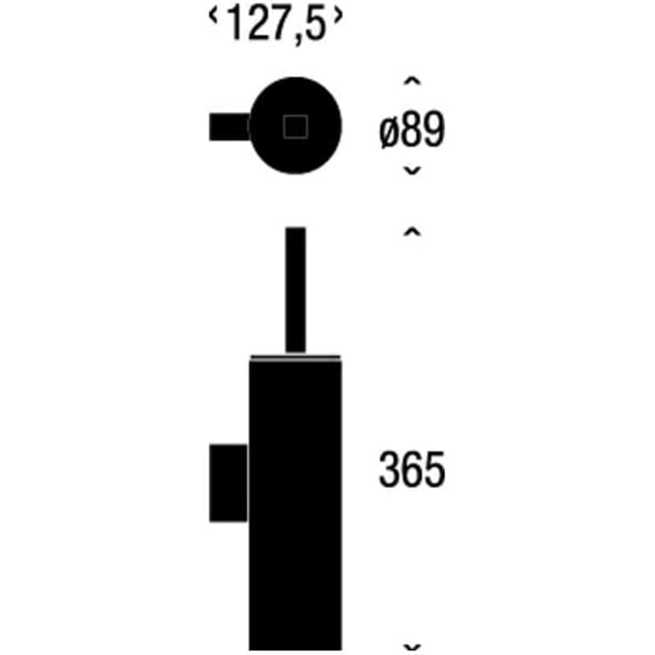 Frost Quadra toiletbørste, hvid