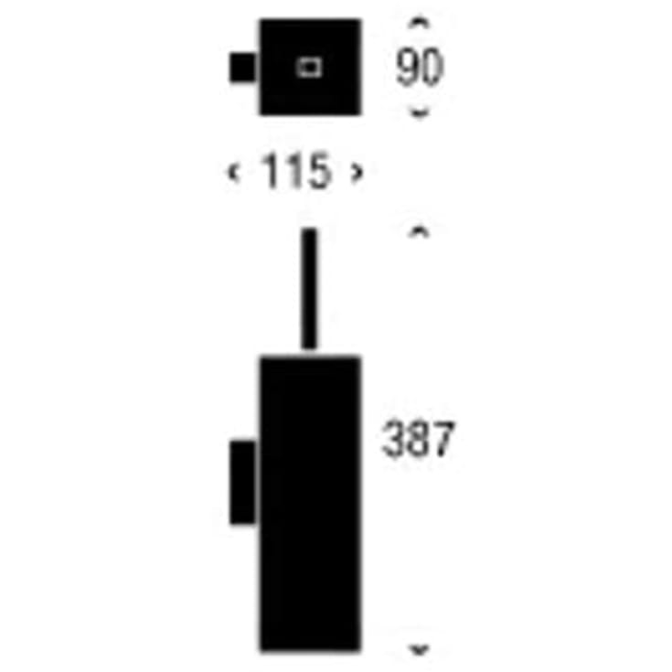 Frost Quadra toiletbørste, rustfrit stål