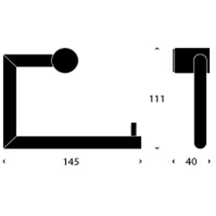 Frost Nova2 toiletrulleholder, rustfrit stål