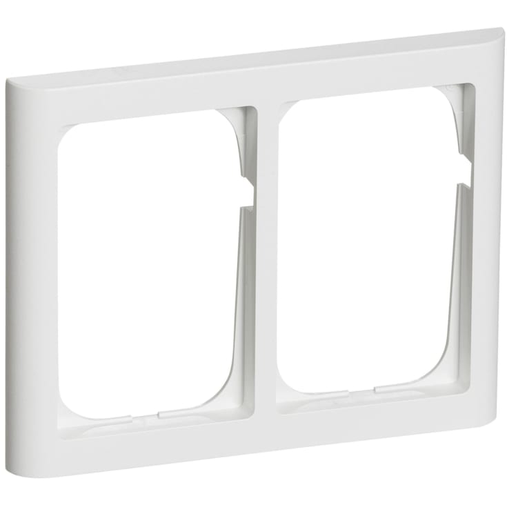 LK Fuga Softline 63 ramme, 2x1,5 modul, vandret, hvid
