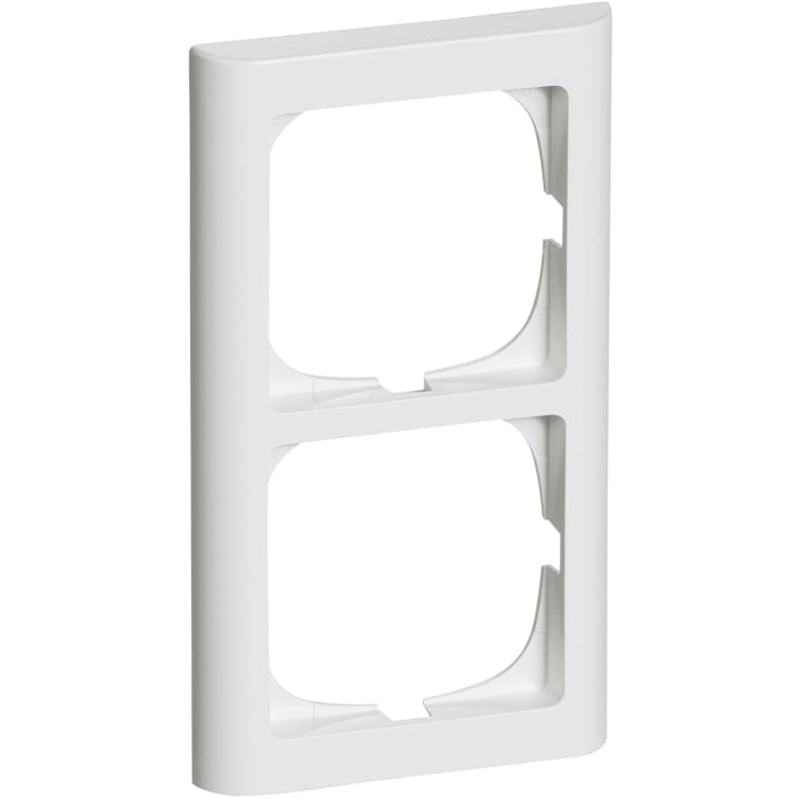 LK Fuga Softline 63 ramme, 2x1 modul, lodret, hvid