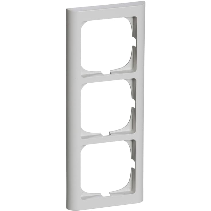 LK Fuga Ramme Softline 63, 3x1M, Lysegrå