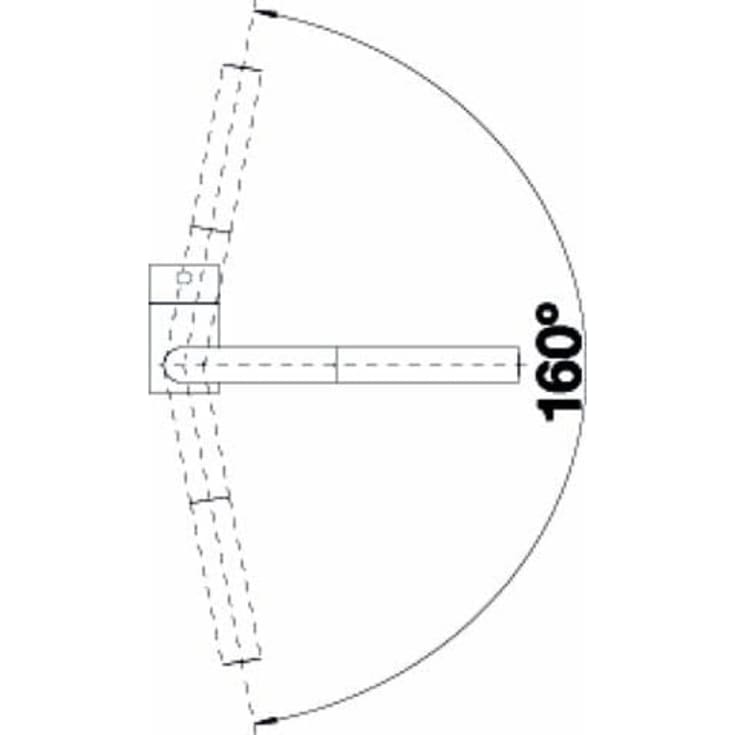 Blanco Linus-S køkkenarmatur, udtrækstud, krom