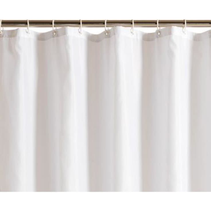 Van Der P Unicolor badeforhæng, 120x200 cm, hvid