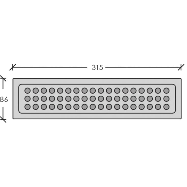 Unidrain Classic sæbeskål, rustfrit stål