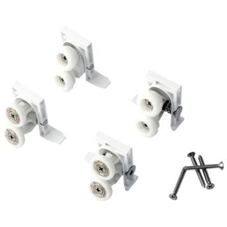 Contura Shower Prisma hjulopphengssett komplett, hvit