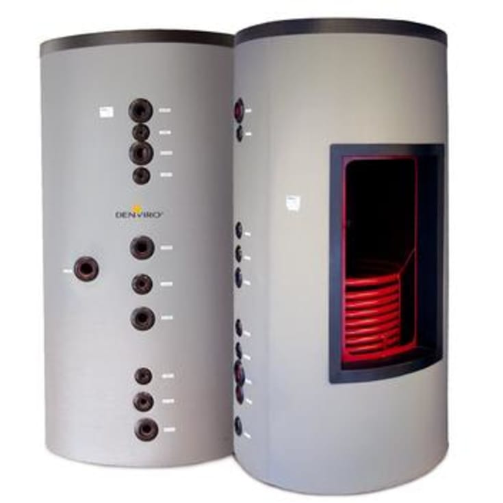 Akk.tank 800 l , isol m. 2,9m² ø 990 x 1910 mm